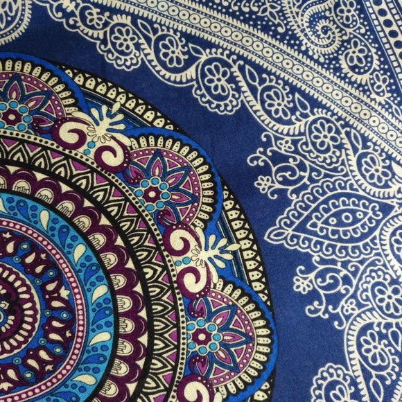 (D3)100% Rayon Harem Pants (Circles in Circle Prt) - Picture 2 of 3